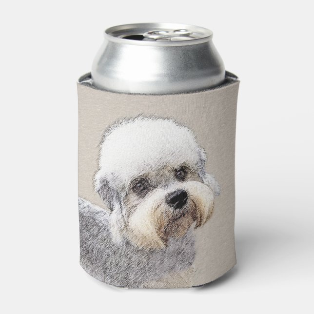 Dandie Dinmont Terrier Painting Original Dog Art Dosenkühler (Kanne Vorderseite)