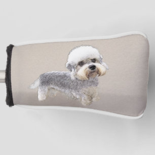 Dandie Dinmont Terrier Painting Original Dog Art Golf Headcover