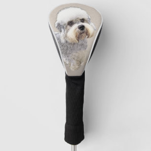 Dandie Dinmont Terrier Painting Original Dog Art Golf Headcover