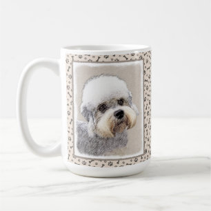 Dandie Dinmont Terrier Painting Original Dog Art Kaffeetasse