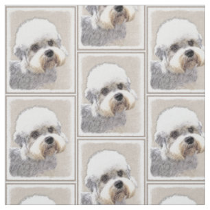 Dandie Dinmont Terrier Painting Original Dog Art Stoff