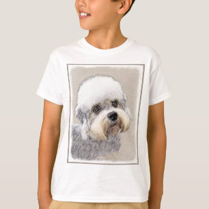Dandie Dinmont Terrier Painting Original Dog Art T-Shirt