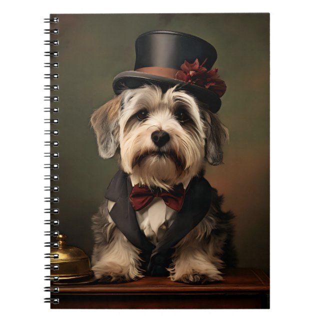 Dandie Dinmont Terrier Viktorianisch AtReifen Notizblock (Vorderseite)