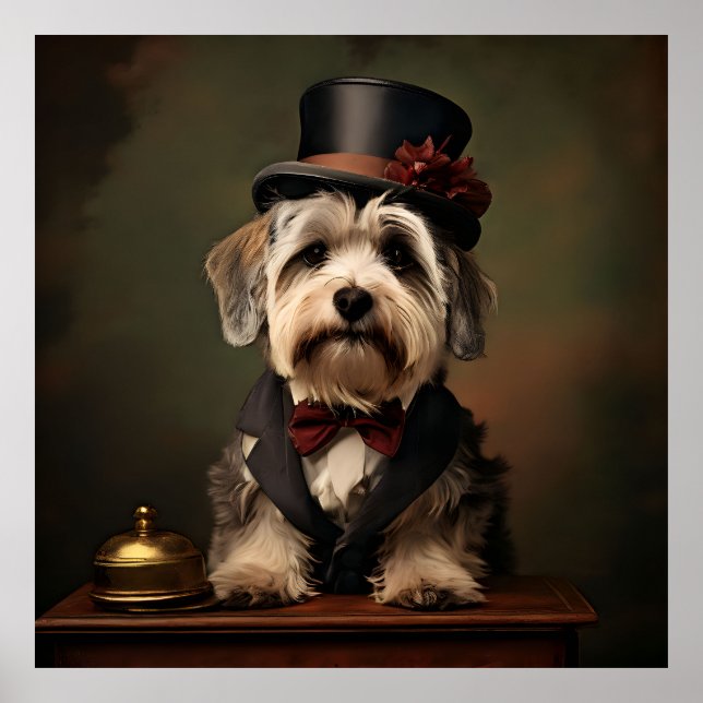 Dandie Dinmont Terrier Viktorianisch AtReifen Poster (Vorne)