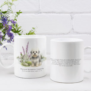 Dandie Dinmont   Wasserfarben-Hund & Rasse-Zitat Kaffeetasse
