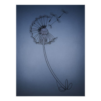 dandilion flower poster
