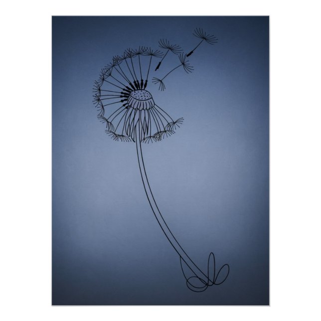 dandilion flower  poster (Vorderseite)