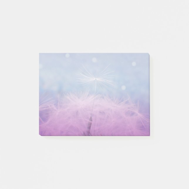 Dandilion Seed Post It Note Pad Post-it Klebezettel (Vorderseite)