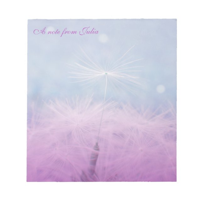 Dandilion Wish Notebook, Jotter, Notepad Notizblock (Vorderseite)