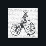 Dandy Deer on Vintag Bicycle Leinwanddruck<br><div class="desc">Tiere & Natur</div>