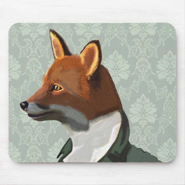 Dandy Fox Portrait 2 Mousepad (Vorne)