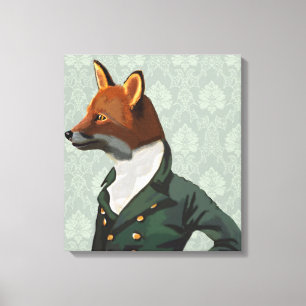 Dandy Fox Portrait Leinwanddruck