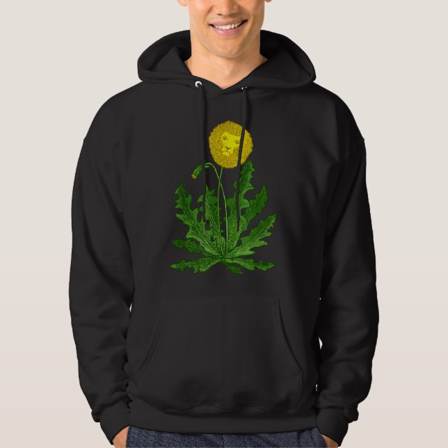 DANDY LION Dandelion FUNNY SURREAL GARDEN WEED SO Hoodie (Vorderseite)