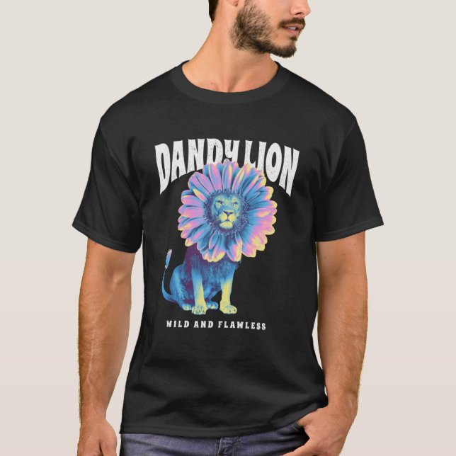 Dandy Löwe wild und makellos T-Shirt (Vorderseite)