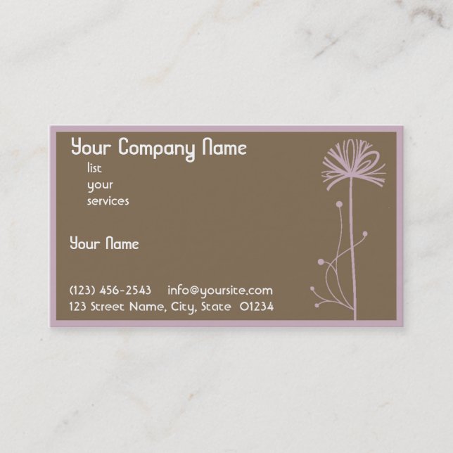 Dandylion Visitenkarte (Vorderseite)