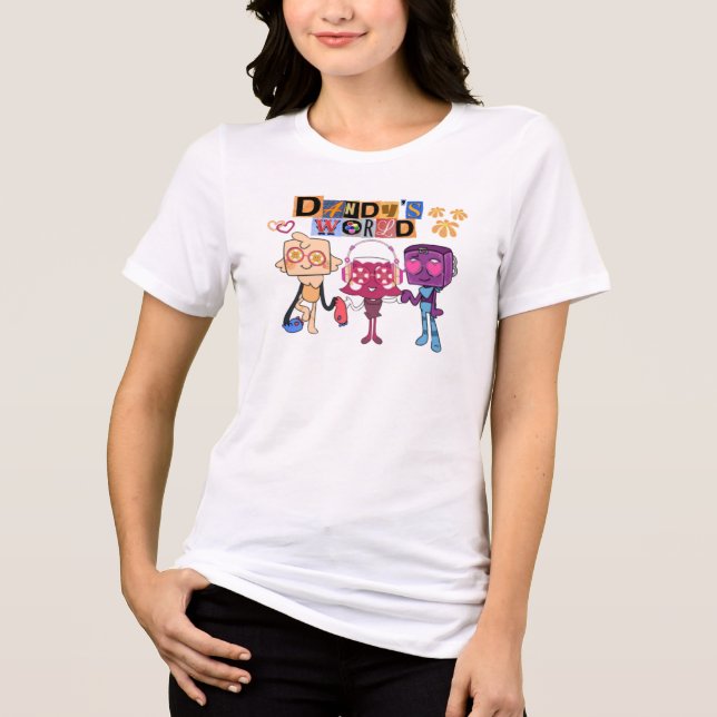 Dandy's World: Ein Ausbruch von Spaß und Freundsch Tri-Blend Shirt (Vorderseite)