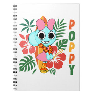 Dandy's World School Mohnblumen Notizbuch  Notizblock
