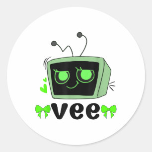 Dandys World Vee Kostüme für Kinder und Erwachsene Runder Aufkleber