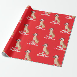 Dane Holiday Weihnachten Frohe Weihnachtsmannmütze Geschenkpapier