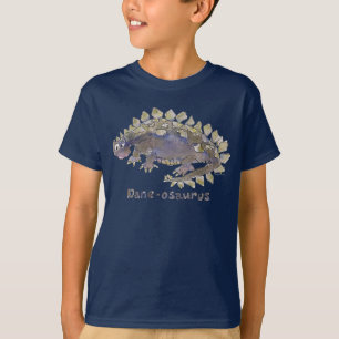 Dane-osaurus-Cartoon Dinosaur-T - Shirt