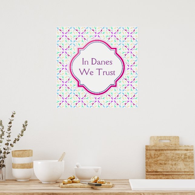 Dane Pattern Poster (Küche)