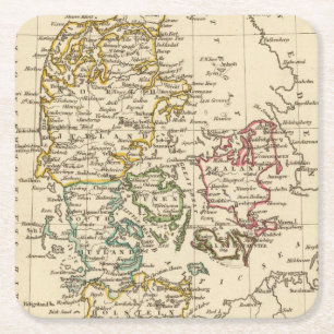Dänemark 13 rechteckiger pappuntersetzer