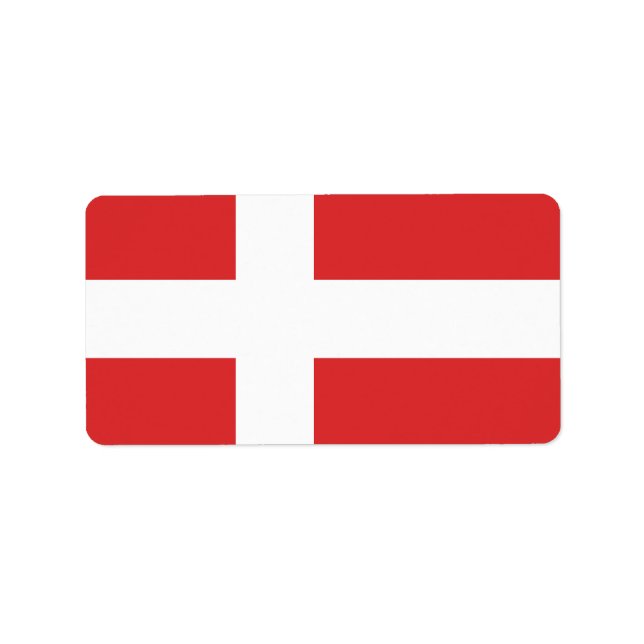 Dänemark Adressaufkleber (Vorne)