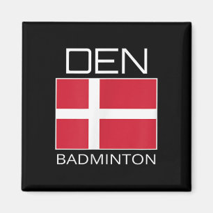 Dänemark Badminton Team Danish Athlete Den Flag Pr Magnet