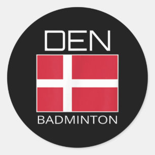 Dänemark Badminton Team Danish Athlete Den Flag Pr Runder Aufkleber