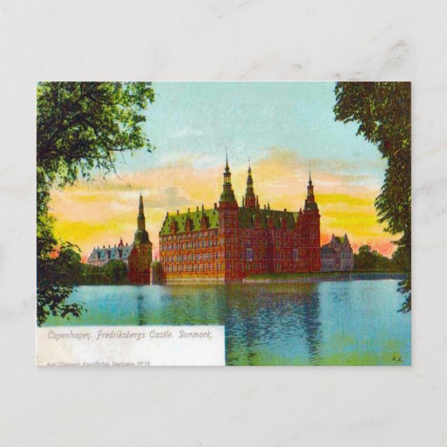 Dänemark, Burg Kopenhagen Friedfricsberg 1912 Postkarte (Vorderseite)
