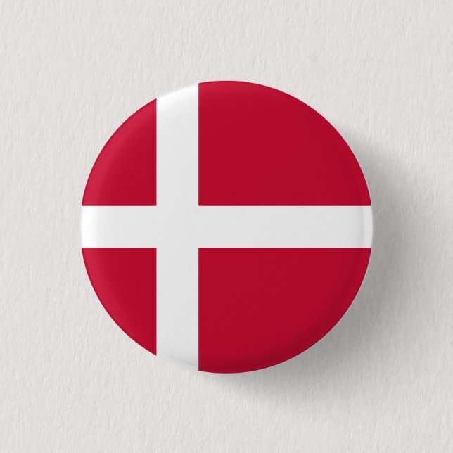 Dänemark (dänische Flagge) Button (Vorderseite)