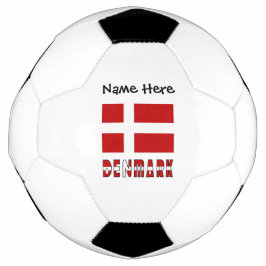 Dänemark - dänische Flagge Personalisiert Fußball