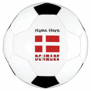 Dänemark Dänische Flagge Personalisiert  Fußball