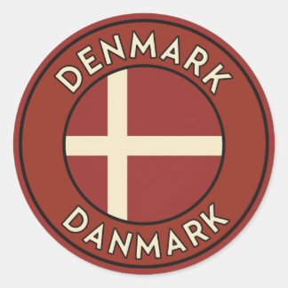 Dänemark Danmark Runder Aufkleber
