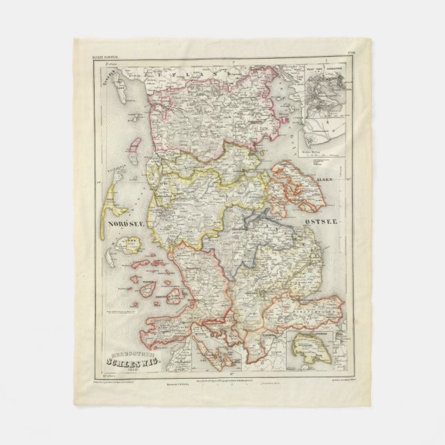 Dänemark, Deutschland 2 Fleecedecke (Vorderseite)