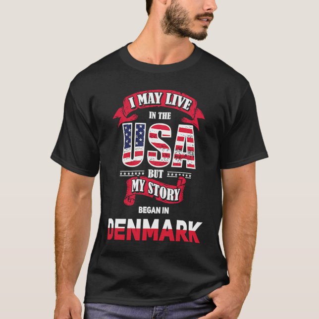 Dänemark Einheimische Polen Polnisch Ich kann in d T-Shirt (Vorderseite)