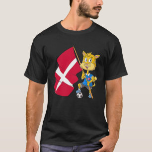 Dänemark Fan Katze T-Shirt