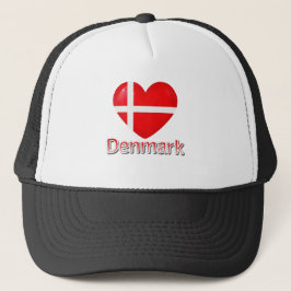 Dänemark Flag Cutout Truckerkappe