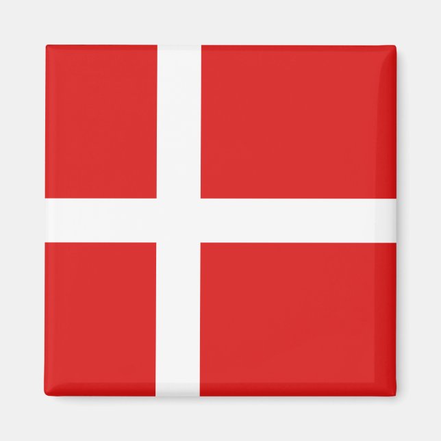 Dänemark Flag Magnet (Vorne)