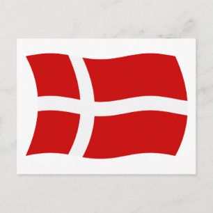 Dänemark Flag Postkarte
