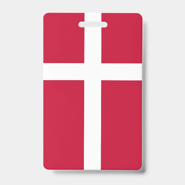 Dänemark-Flagge Ausweis (Vorderseite)
