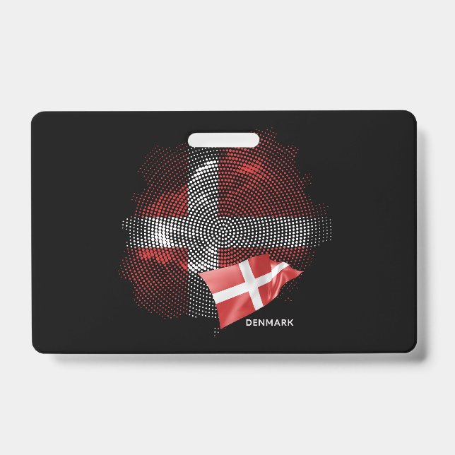 Dänemark-Flagge Ausweis (Vorderseite)