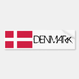 Dänemark-Flagge Autoaufkleber