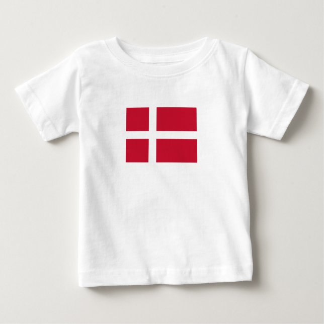 Dänemark Flagge Baby T-shirt (Vorderseite)