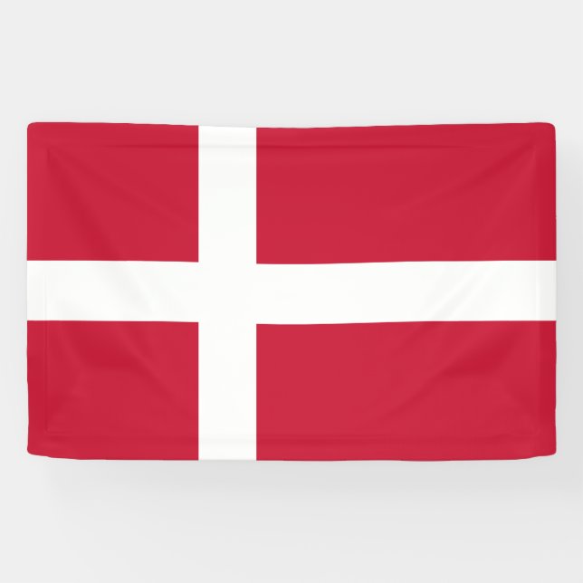 Dänemark Flagge Banner (Horizontal)