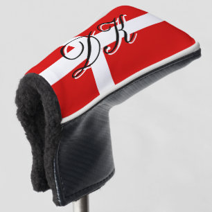 Dänemark-Flagge benutzerdefinierter Name Golf-Head Golf Headcover