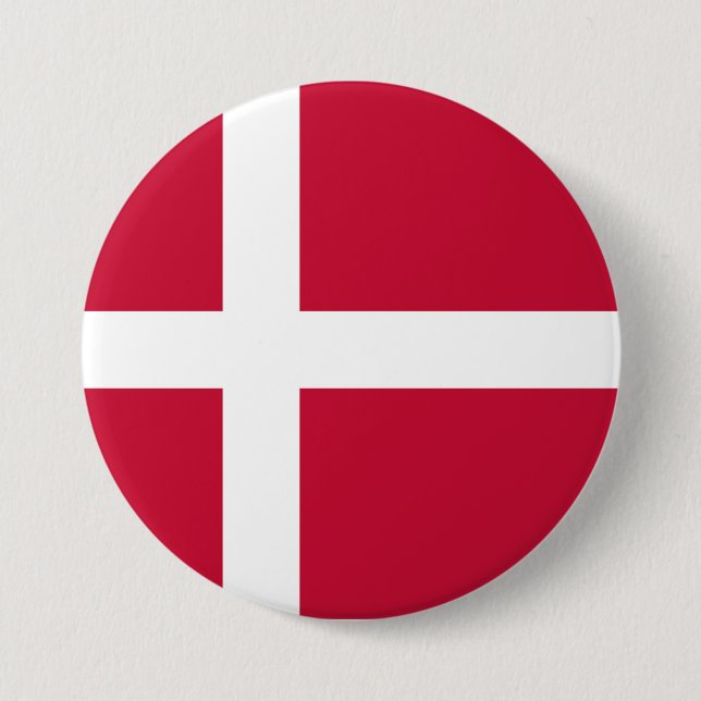 Dänemark Flagge Button (Vorderseite)