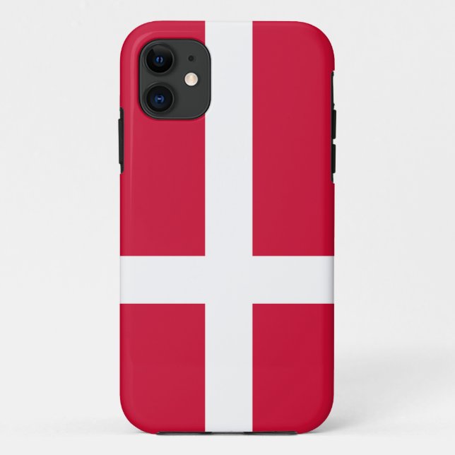 Dänemark-Flagge Case-Mate iPhone Hülle (Rückseite)