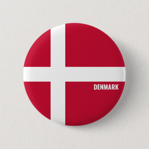 Dänemark Flagge Charming Patriotic Button