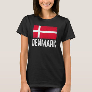 Dänemark Flagge Dänische Fußballmannschaft Fußball T-Shirt